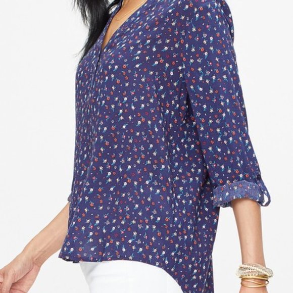 NYDJ - Henley Patterned Popover Size 2XS - Picture 3 of 3